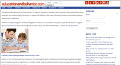 Desktop Screenshot of educationandbehavior.com